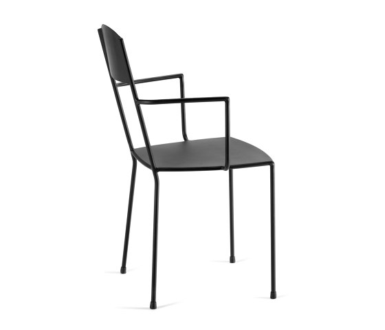 Metal Chair Incl. Armrest Matt Black Adriana | Sillas | Serax