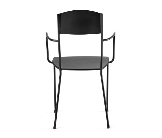 Metal Chair Incl. Armrest Matt Black Adriana | Sedie | Serax