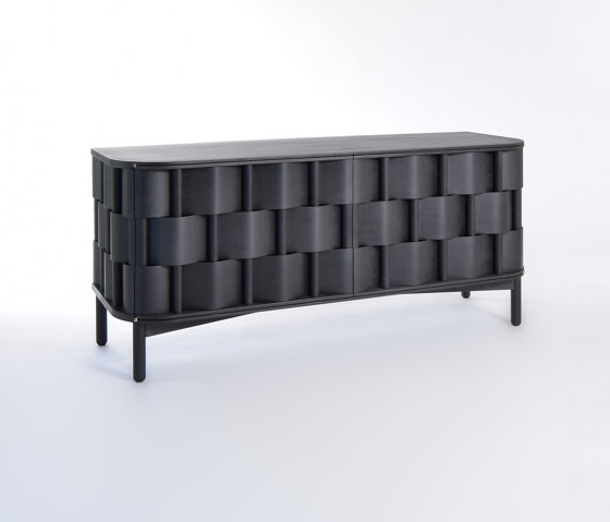 Weave 133. Black oiled birch | Sideboards / Kommoden | Ringvide Studio