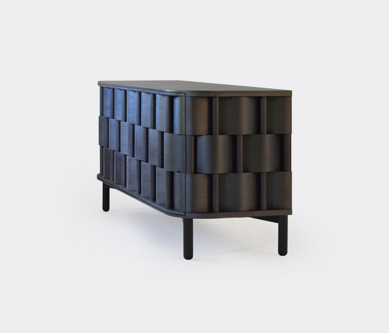Weave 133. Black oiled birch | Sideboards | Ringvide Studio
