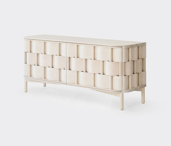Weave 133. Natural white oiled birch | Buffets / Commodes | Ringvide Studio