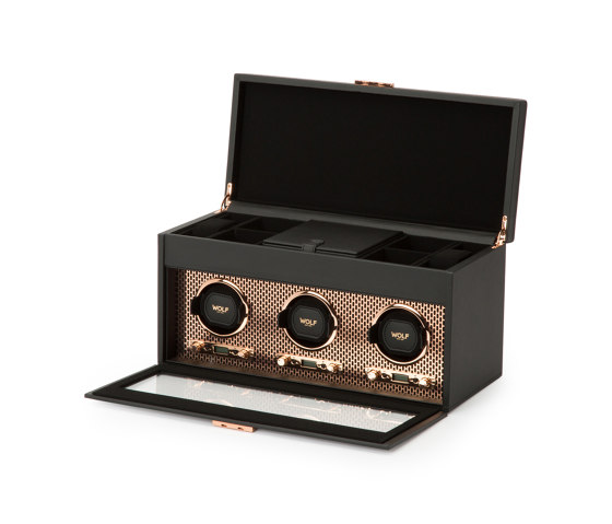 Axis Triple Winder with Storage | Copper by WOLF | Storage boxes