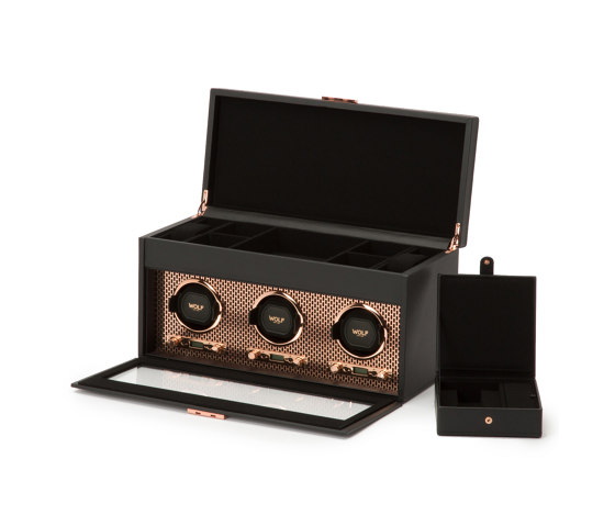 Axis Triple Winder with Storage | Copper by WOLF | Storage boxes