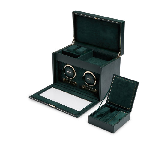 British Racing Double Watch Winder | Green | Storage boxes | WOLF