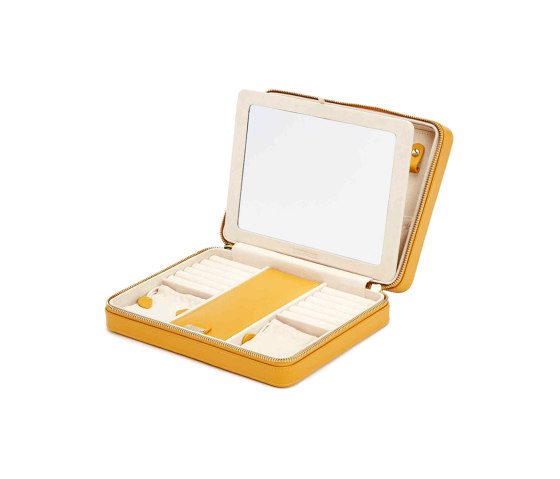 Maria Large Zip Case | Mustard | Storage boxes | WOLF