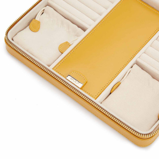 Maria Large Zip Case | Mustard | Storage boxes | WOLF