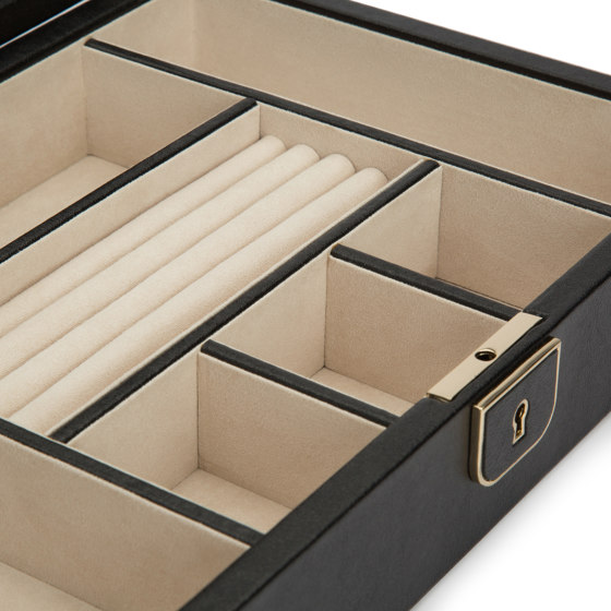 Palermo Medium Jewelry Box | Black Anthacite | Storage boxes | WOLF