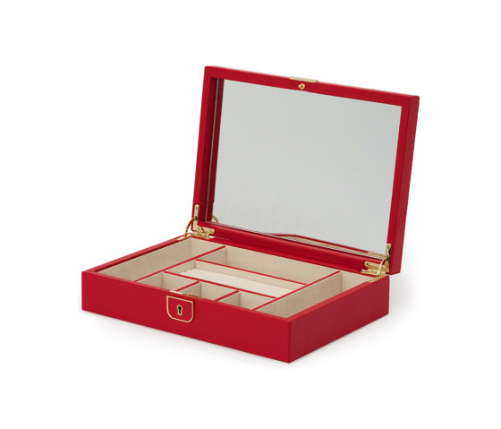 Palermo Medium Jewelry Box | Red | Boîtes de rangement | WOLF