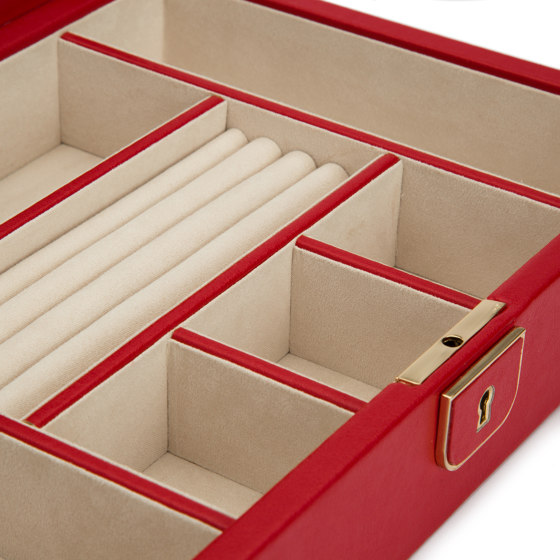 Palermo Medium Jewelry Box | Red | Storage boxes | WOLF