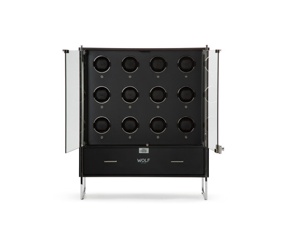 Regent - 12 Piece Cabinet Winder | Piano Black / Matte Black | Boîtes de rangement | WOLF
