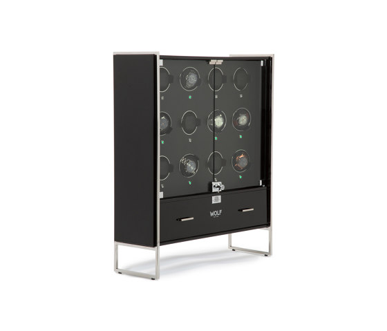 Regent - 12 Piece Cabinet Winder | Piano Black / Matte Black | Boîtes de rangement | WOLF