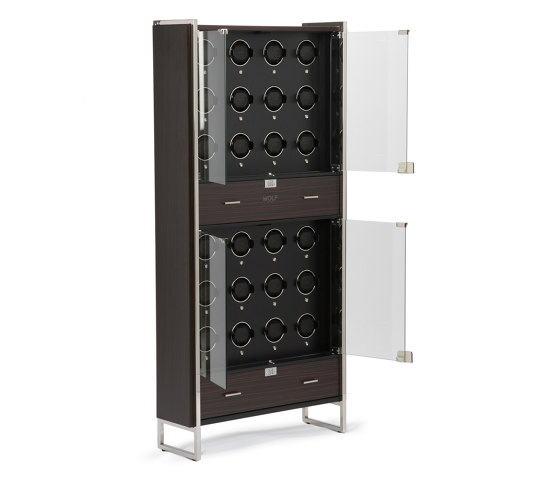 Regent - 24 Piece Cabinet Winder | Matte Zebra / Matte Black | Boîtes de rangement | WOLF
