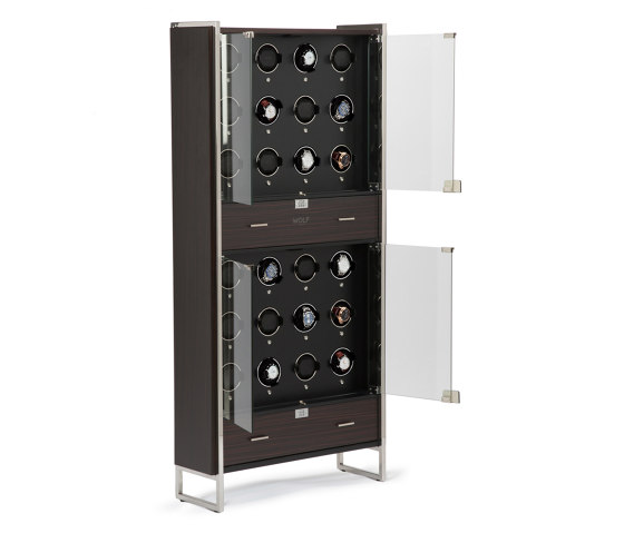 Regent - 24 Piece Cabinet Winder | Matte Zebra / Matte Black | Boîtes de rangement | WOLF