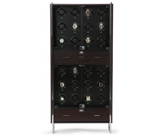 Regent - 24 Piece Cabinet Winder | Matte Zebra / Matte Black | Contenitori / Scatole | WOLF