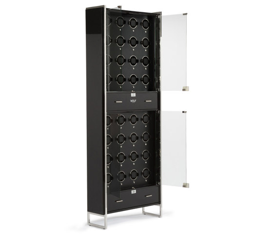 Regent - 32 Piece Cabinet Winder | Piano Black / Matte Black | Behälter / Boxen | WOLF