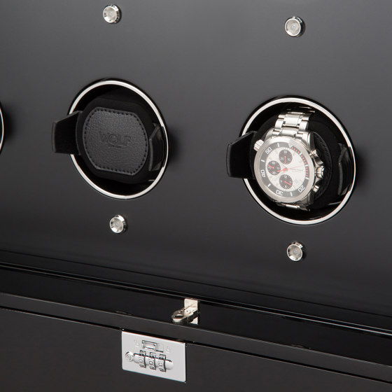 Regent - 32 Piece Cabinet Winder | Piano Black / Matte Black | Behälter / Boxen | WOLF