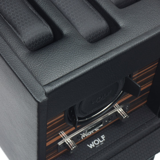 Roadster Single Winder with Storage | Black | Storage boxes | WOLF