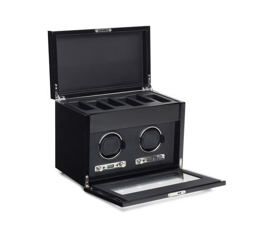 Savoy Double Winder with Storage | Black | Storage boxes | WOLF