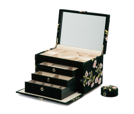 Zoe Large Jewelry Box | Forest Green | Contenedores / Cajas | WOLF