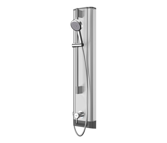 F5L Mix stainless steel shower panel with hand shower fitting | Grifería para duchas | KWC Professional
