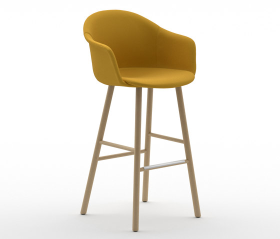 Màni Armshell Fabric ST 4WL | Bar stools | Arrmet srl