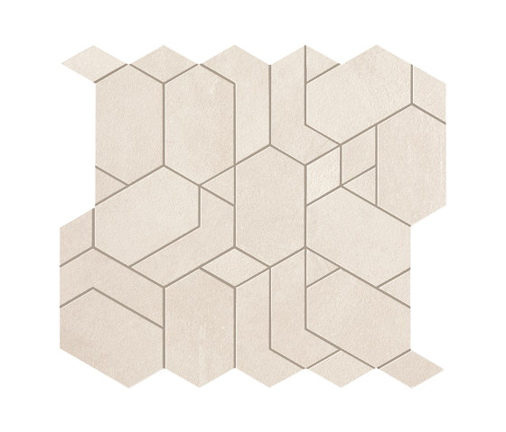 Boost Pro Ivory Mosaico Shapes 31x33,5 | Mosaici ceramica | Atlas Concorde