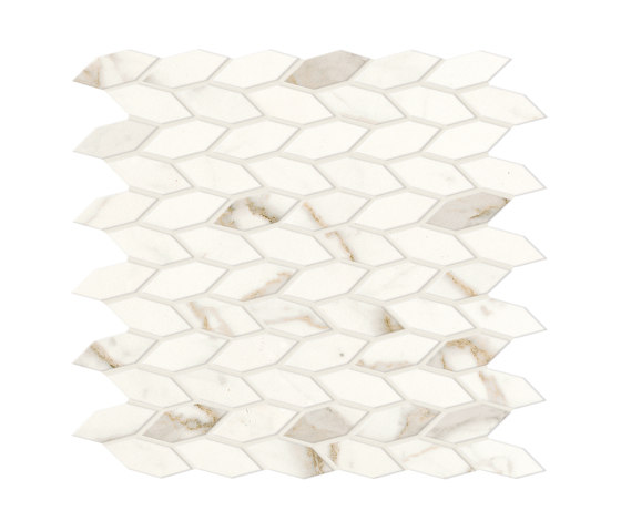 Marvel Shine Calacatta Prestigio Twist 30,5x30,5 Silk | Ceramic mosaics | Atlas Concorde