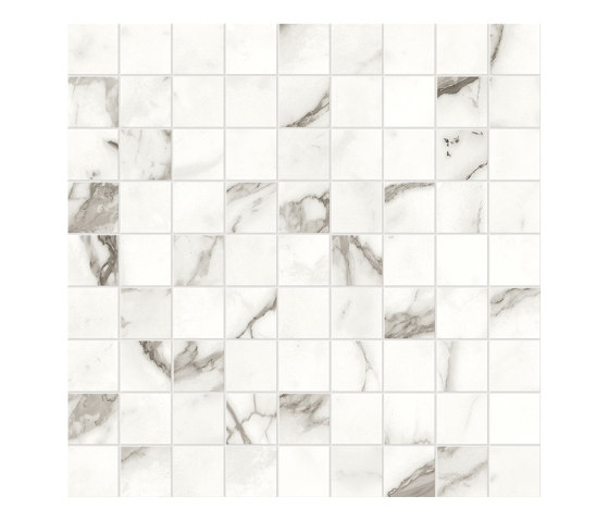 Marvel Shine Statuario Supremo Mosaico 30x30 | Ceramic tiles | Atlas Concorde