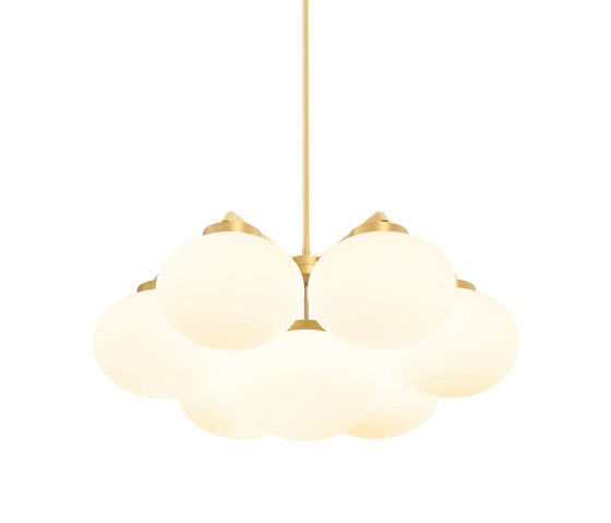 Cloudesley lustre taille moyenne laiton satiné | Chandeliers | CTO Lighting