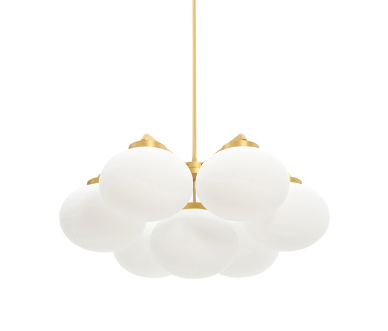 Cloudesley chandelier medium satin brass | Kronleuchter | CTO Lighting