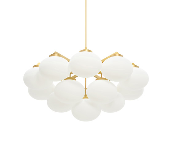 Cloudesley chandelier large satin brass | Kronleuchter | CTO Lighting