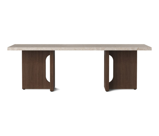 Androgyne Lounge Table, Dark Stained Oak | Kunis Breccia | Couchtische | Audo Copenhagen