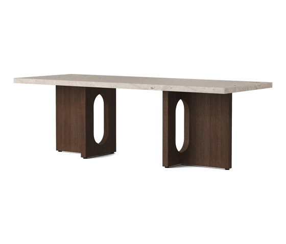 Androgyne Lounge Table, Dark Stained Oak | Kunis Breccia | Coffee tables | Audo Copenhagen