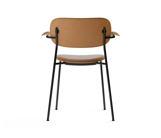 Co Chair, fully upholstered with armrest, Black | Natural Oak | Dakar 0250 | Chaises | Audo Copenhagen