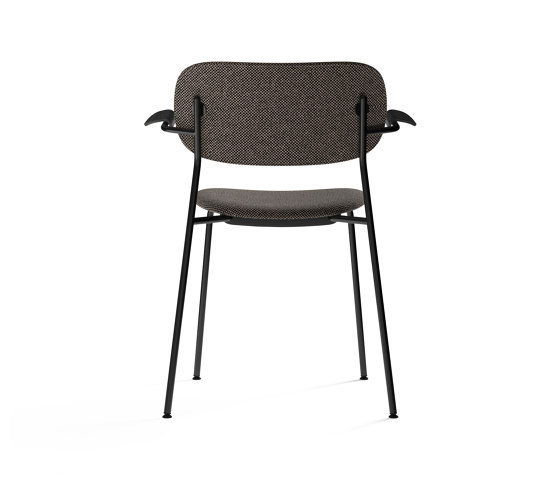 Co Chair, fully upholstered with armrest, Black | Black Oak | Doppiopanama T14012 001 | Chaises | Audo Copenhagen
