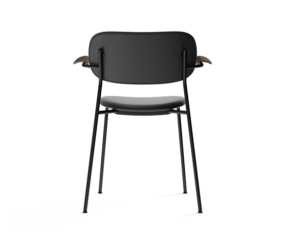 Co Chair, fully upholstered with armrest, Black | Dark Stained Oak | Dakar 0842 | Stühle | Audo Copenhagen