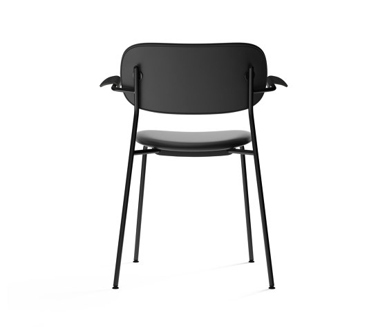 Co Chair, fully upholstered with armrest, Black | Black Oak | Dakar 0842 | Chaises | Audo Copenhagen