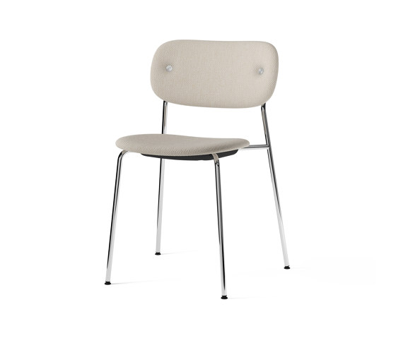Co Chair, fully upholstered, Chrome | Doppiopanama T14012 004 | Sedie | Audo Copenhagen