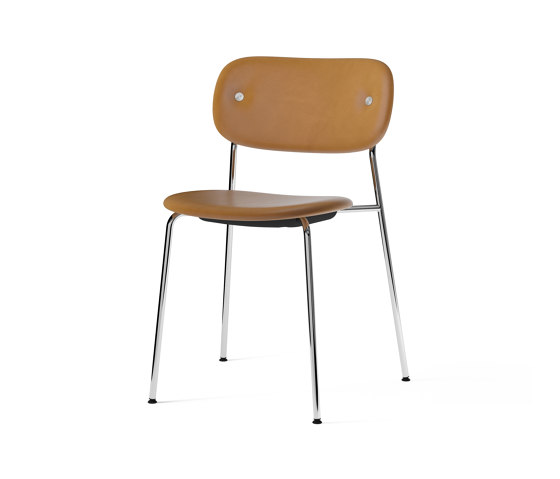 Co Chair, fully upholstered, Chrome | Dakar 0250 | Chairs | Audo Copenhagen
