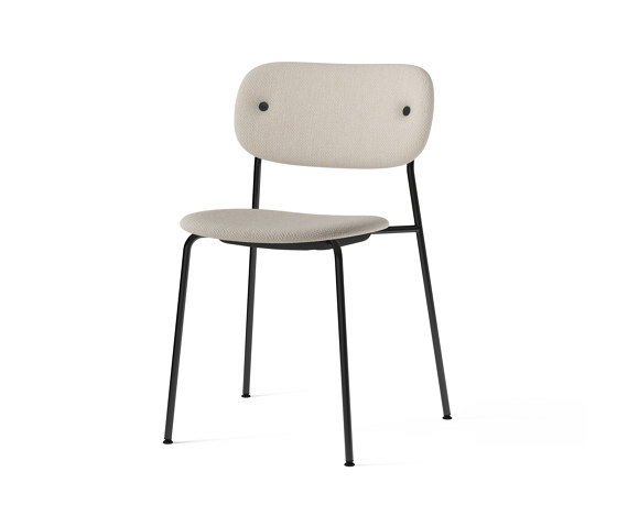 Co Chair, fully upholstered, Black | Doppiopanama T14012 004 | Stühle | Audo Copenhagen