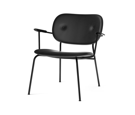 Co Lounge Chair, fully upholstered, Black Oak | Dakar 0842 | Armchairs | Audo Copenhagen