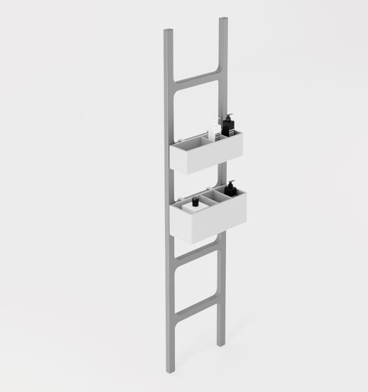 Oltre - bath towel ladder rack in MDF | Estanterías toallas | NIC Design