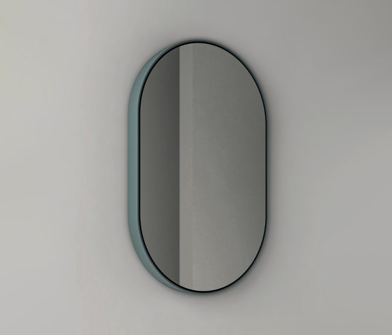 Parentesi - oval mirror with ceramic frame | Bath mirrors | NIC Design