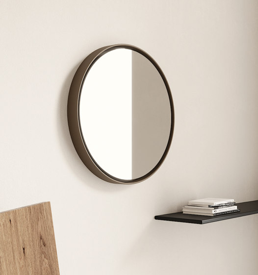 Parentesi - round mirror with ceramic frame | Espejos de baño | NIC Design