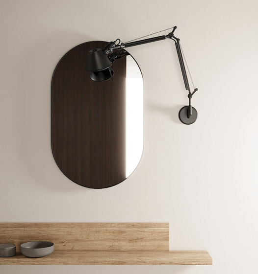 Pastille - steel frame oval mirror | Espejos de baño | NIC Design