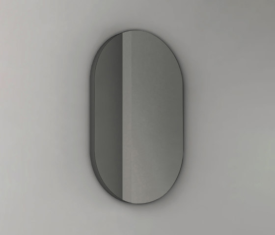 Pastille - specchio ovale in acciaio | Specchi da bagno | NIC Design