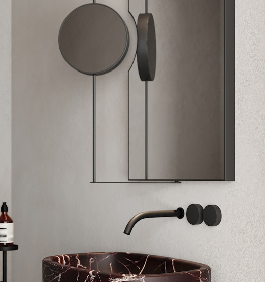 Ray - specchio rettangolare con ingranditore | Specchi da bagno | NIC Design