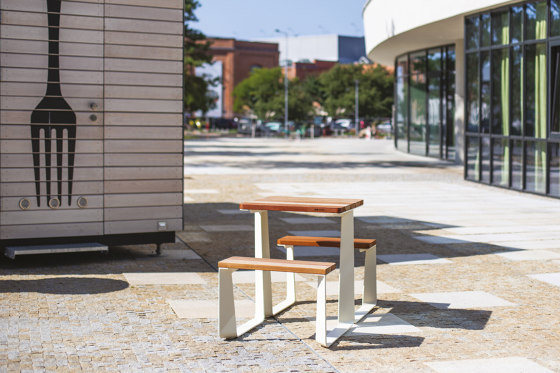 rautster | Picnic set double-sided for 2 persons | Table-seat combinations | mmcité