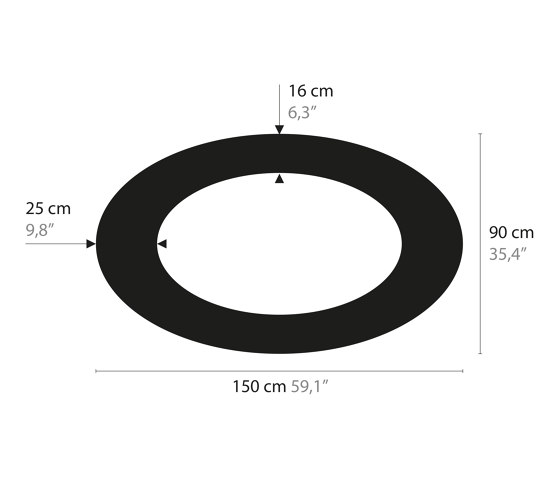 Sky Cycles Oval H12 | Lampade sospensione | Ilfari
