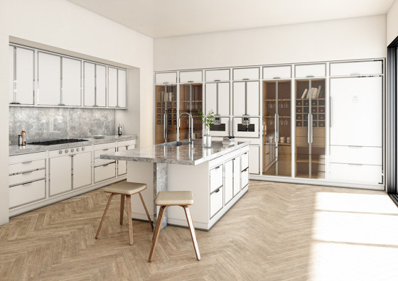 TAILOR MADE KITCHENS | CONTEMPORANEA PROJECT SIGNAL WHITE | Fitted kitchens | Officine Gullo